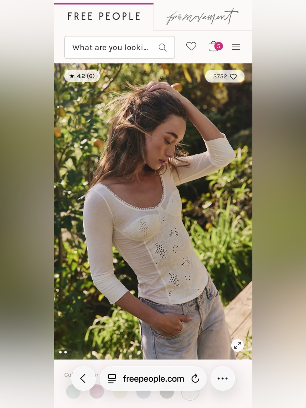 NWT Free People Intimately Ever Afternoon Layering top 🔥